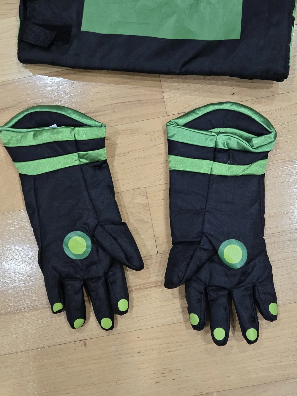 Kids Black Vest with Neon Green Paw Design